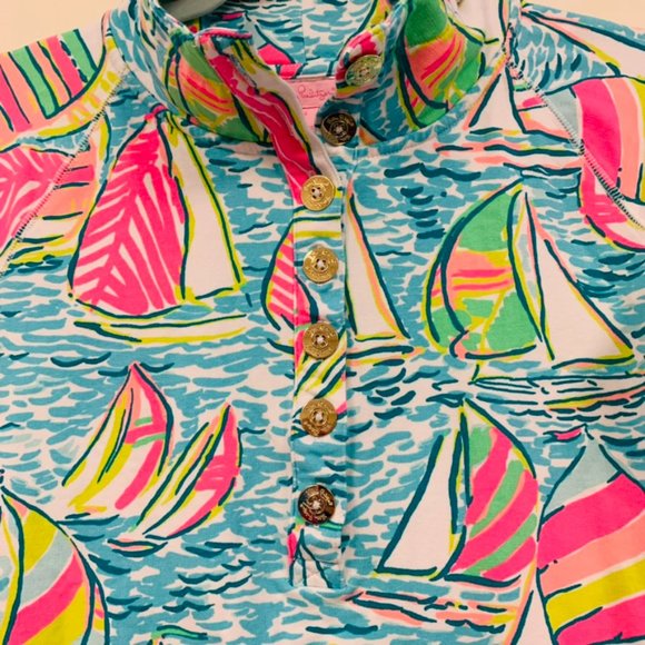 🦄Lilly Pulitzer You Gotta Regatta Popover size S - Picture 3 of 5